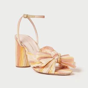 Loeffler Randall Camellia Sunset Pleated Bow Heel